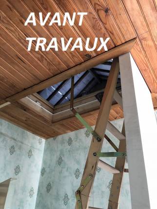 Accès aux combles avant travaux (Brunoy 91800)