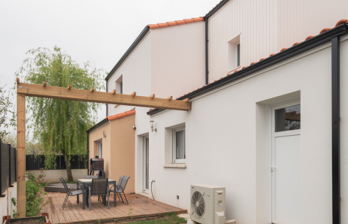 Surélévation en ossature bois de 18 m² à Vertou