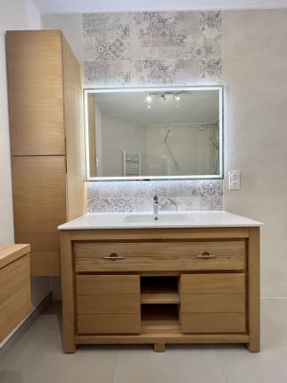 salle de bain neuve en bois