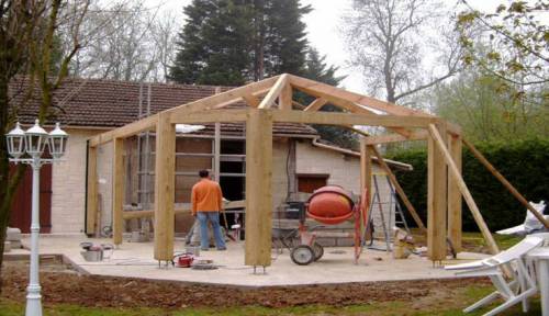 Pendant les travaux d'agrandissement