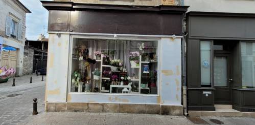  Travaux de ravalement de façade de devanture de boutique fleuriste en cours - Brie-Comte-Robert 77170