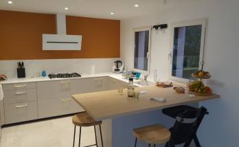 Rénovation cuisine moderne terminée à Bruz
