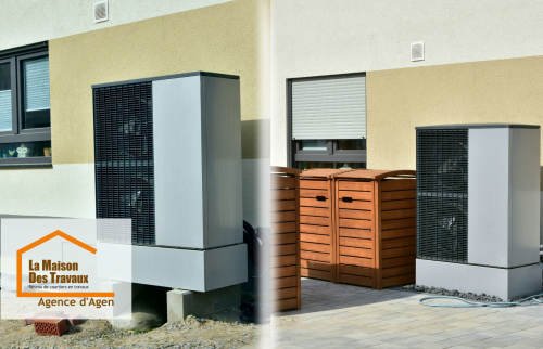 Avant/après l’installation d’une pompe à chaleur double ventilateur à Agen : une mise en œuvre discrète et optimisée pour une efficacité énergétique maximale.