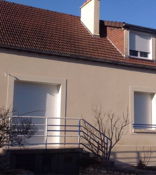 Façade de la maison avec le nouveau ravalement de façade