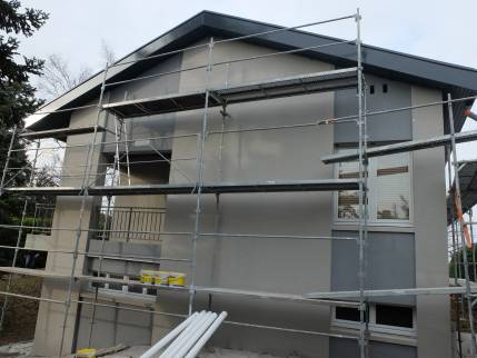 Saint Didier au Mont d'Or : Rénovation de la façade d'une villa contemporaine