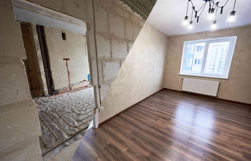 Mise en place du chauffage au sol