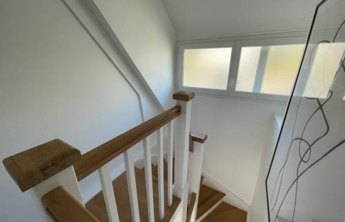 escalier bois rénové