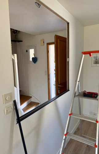 Création d’une verrière intérieure à Couëron 3