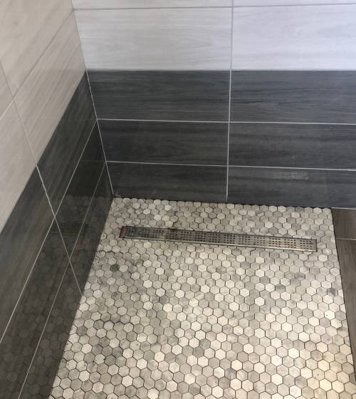 Création d’un bac de douche à l’italienne – Haguenau