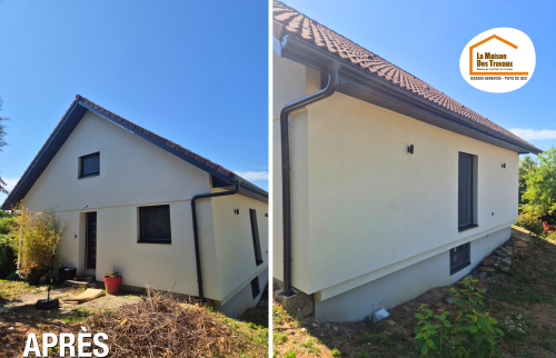La Maison des Travaux Pays de Gex, isolation extérieure Haute-Savoie, remplacement menuiseries Jonzier-Épagny, rénovation façade Haute-Savoie, rénovation énergétique maison
