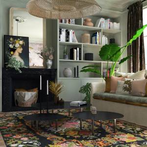 Aménagement et décoration d'une pièce à vivre - La Maison Des Architectes - Margot Henry