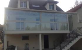 Fermeture de terrasse par la construction d'une véranda en aluminium - Lésigny 77150