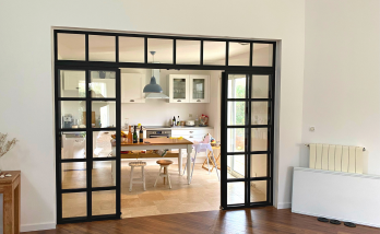 Pose d'une verrière style loft