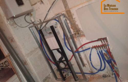 Installation de l'alimentation en eau