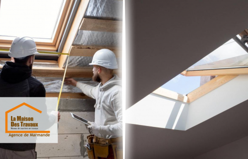 Installation d’une lucarne moderne à Casteljaloux par La Maison Des Travaux Marmande, apportant lumière et confort à l’intérieur.