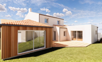 Double extension de maison aux Sorinières (44840)  - visualisation 3D