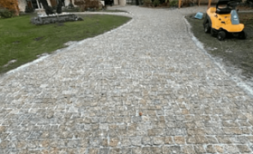 Aménagement d’une allée en pavés