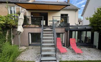 Maison après rénovation de l'extension et création d'une terrasse - Nantes 44