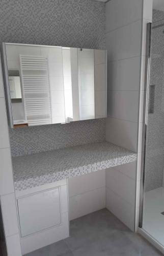 Plan carrelage mosaïque, salle de bain à Huningue