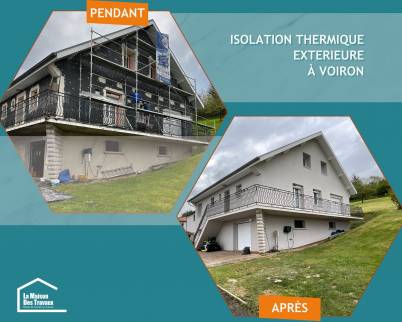 Avant après ITE Voiron