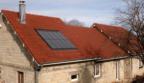 Installation de panneaux solaires thermiques