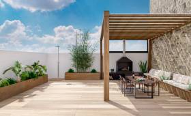 terrasse en bois avec pergola bio climatique Seyssins