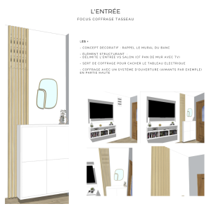 Aménagement d'une entrée et d'un séjour - HELENE SOORBEEK - La Maison Des Architectes