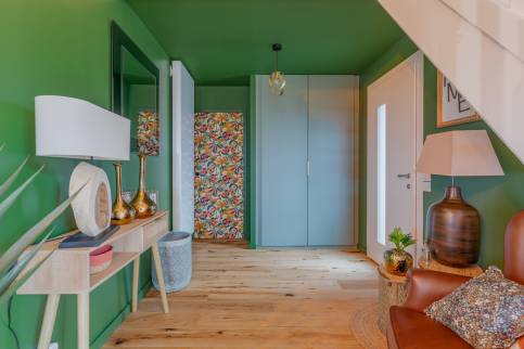 Rénovation d'une grande villa avec transformation de l'espace de vie, Les Chères (69380) : espace entrée