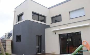 Surélévation partielle de maison à Couëron après