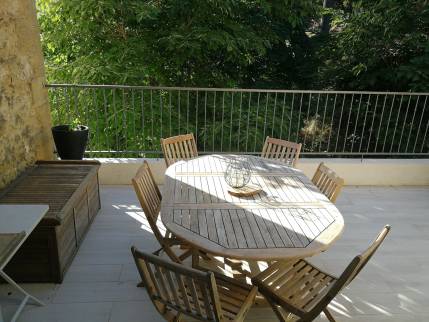 Terrasse tropézienne terminée face