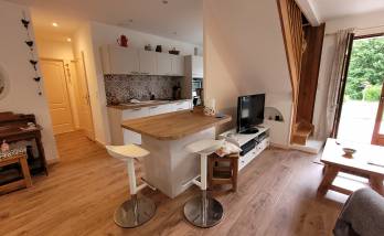 La cuisine ouverte sur le séjour