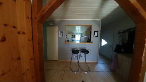 Cuisine et espace repas avant travaux