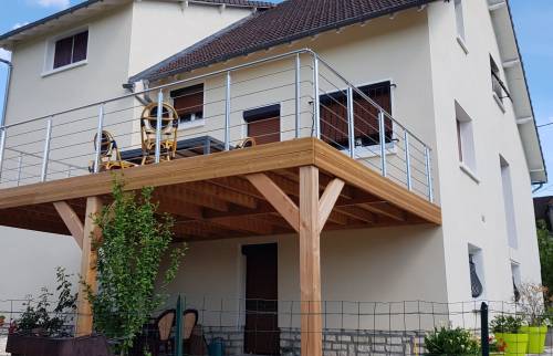 terrasse en bois de méleze à Cosne sur Loire 3