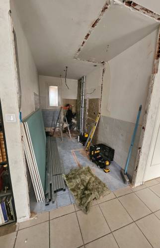 Rénovation de salle de bain - les travaux