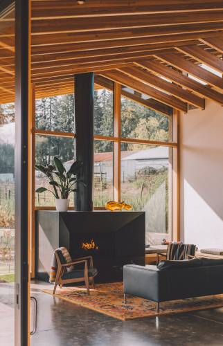 Photo du poêle installée