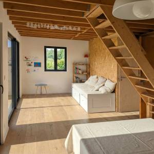 Aménagement intérieur maison bioclimatique - Guillaume Charpentier 