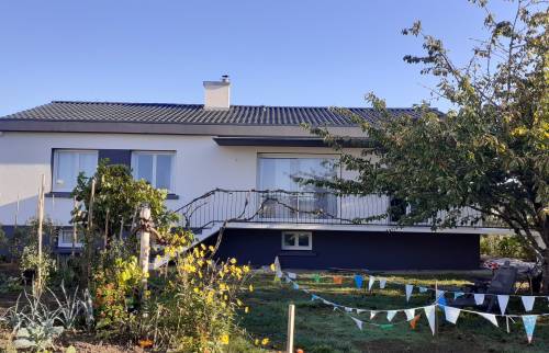 Vue côté jardin avec ravalement fini 