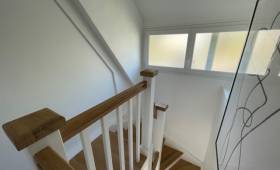 escalier bois rénové