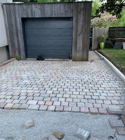 renovation allée garage claix