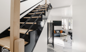 Escalier entièrement rénové