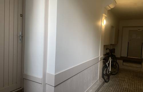 hall d'entrée repeint après renovation
