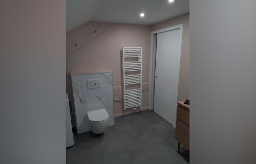 Salle de bain - Porte à galandage