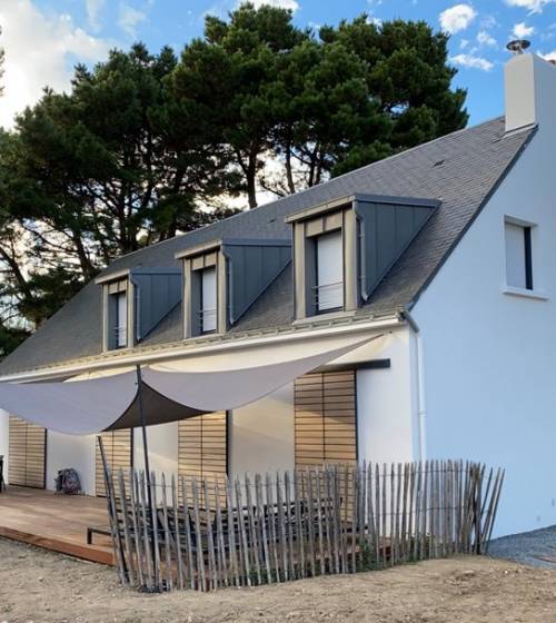 Rénovation totale avec extension d’une maison secondaire à Sarzeau dans la presqu’île de Rhuys 56370