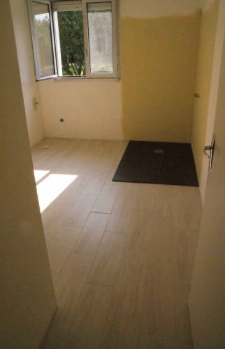 Pose du receveur et finitions carrelages