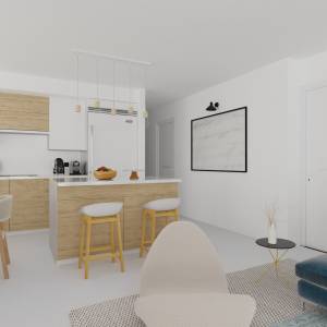 design pièce de vie anguleuse avec baies vitrées à Toronto