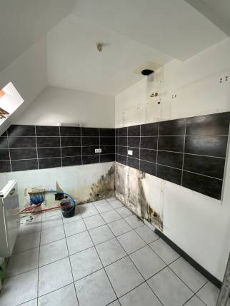 Pendant la rénovation de la cuisine