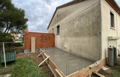 Photo de chantier d'agrandissement La Maison Des Travaux Ales