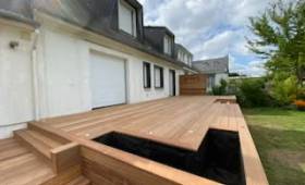 Aménagement d'une terrasse bois à La Trinité sur Mer (56470)