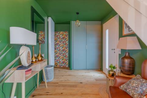 Rénovation d'une grande villa avec transformation de l'espace de vie, Les Chères (69380) : espace entrée