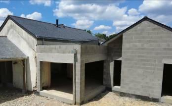 Agrandissement d'une maison en parpaing